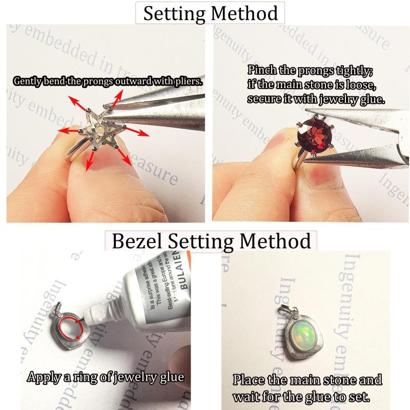 10x14mm Oval Ring Setting S925 Silver Women's DIY Jewelry Accessory