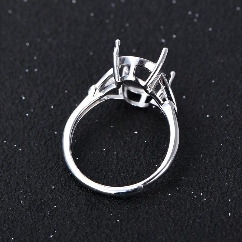 10x14mm Oval Ring Setting S925 Silver Women's DIY Jewelry Accessory