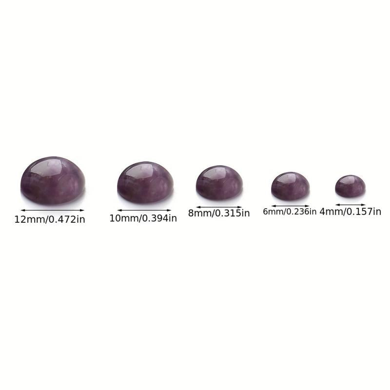 10pcs Natural Amethyite Cabochons for DIY Jewelry Making