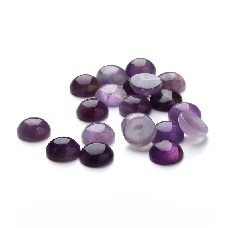 10pcs Natural Amethyite Cabochons for DIY Jewelry Making