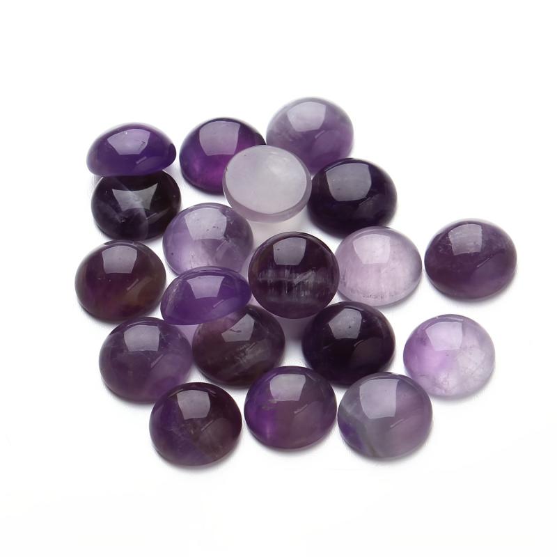 10pcs Natural Amethyite Cabochons for DIY Jewelry Making