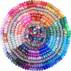 120PCS Mixed Resin Beads Set DIY Jewelry Making Large Hole European Beads