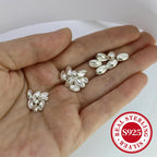 10pcs S925 Sterling Olive Bead Spacer DIY Bracelet Necklace Loose Beads