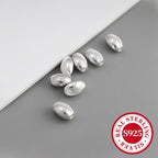 10pcs S925 Sterling Olive Bead Spacer DIY Bracelet Necklace Loose Beads