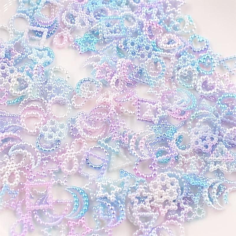 Iridescent Pearl Beads Mix for DIY Crafts Phone Case Jewelry