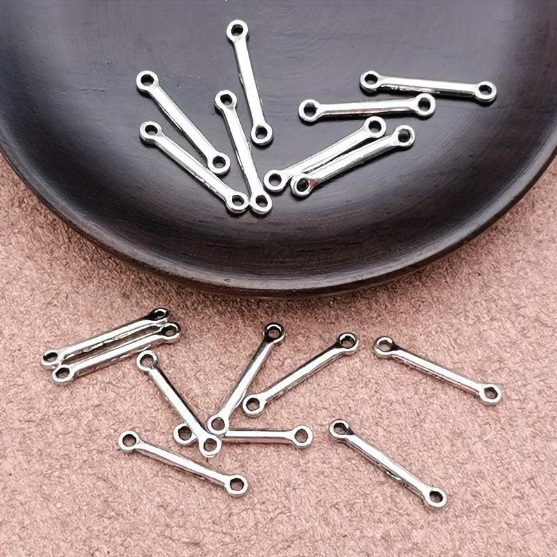 50pcs Bohemian Double Hole Zinc Alloy Pins for DIY Jewelry Making
