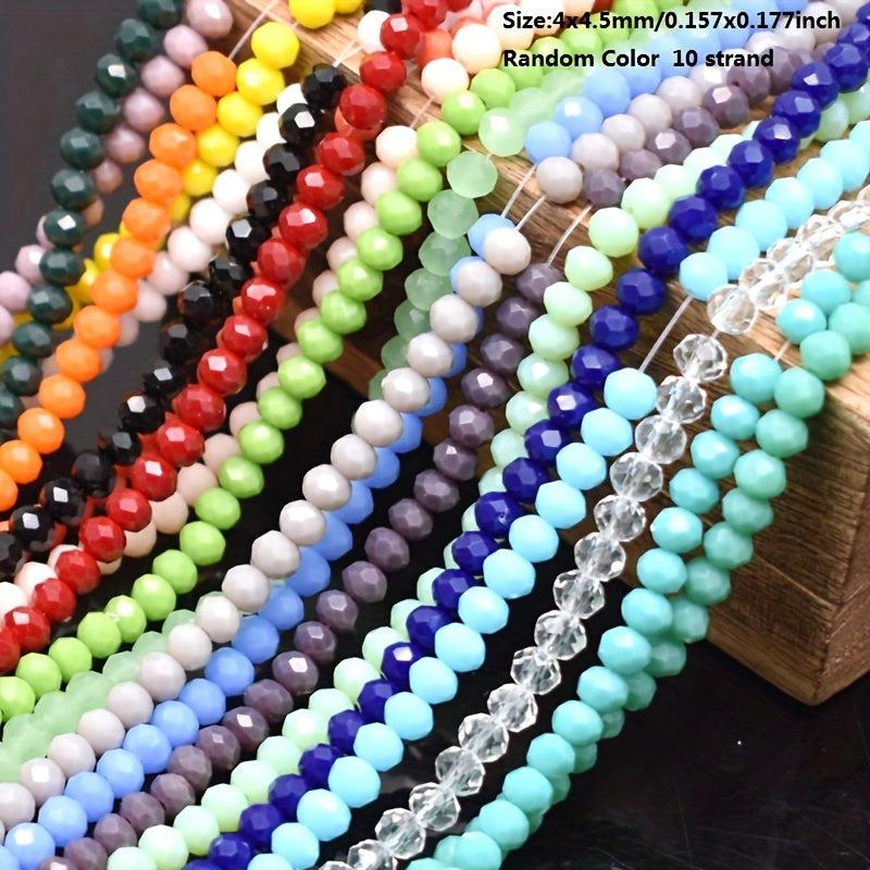 10 Strands Assorted Glass Beads for DIY Jewelry Making Necklaces & Bracelets