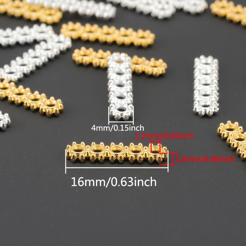 100pcs 16x4mm Snowflake Spacer Beads DIY Jewelry Making Tools