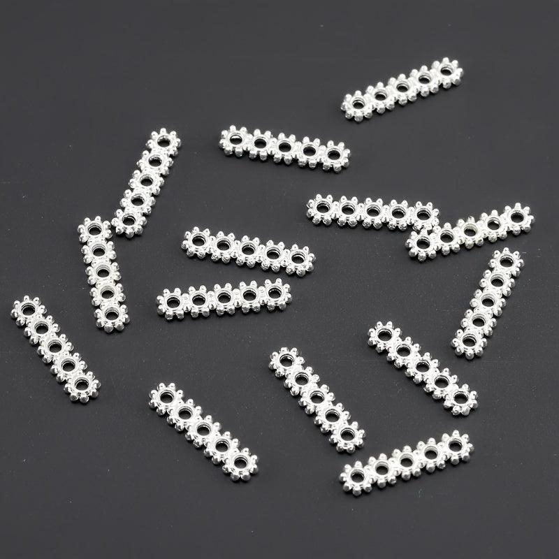 100pcs 16x4mm Snowflake Spacer Beads DIY Jewelry Making Tools