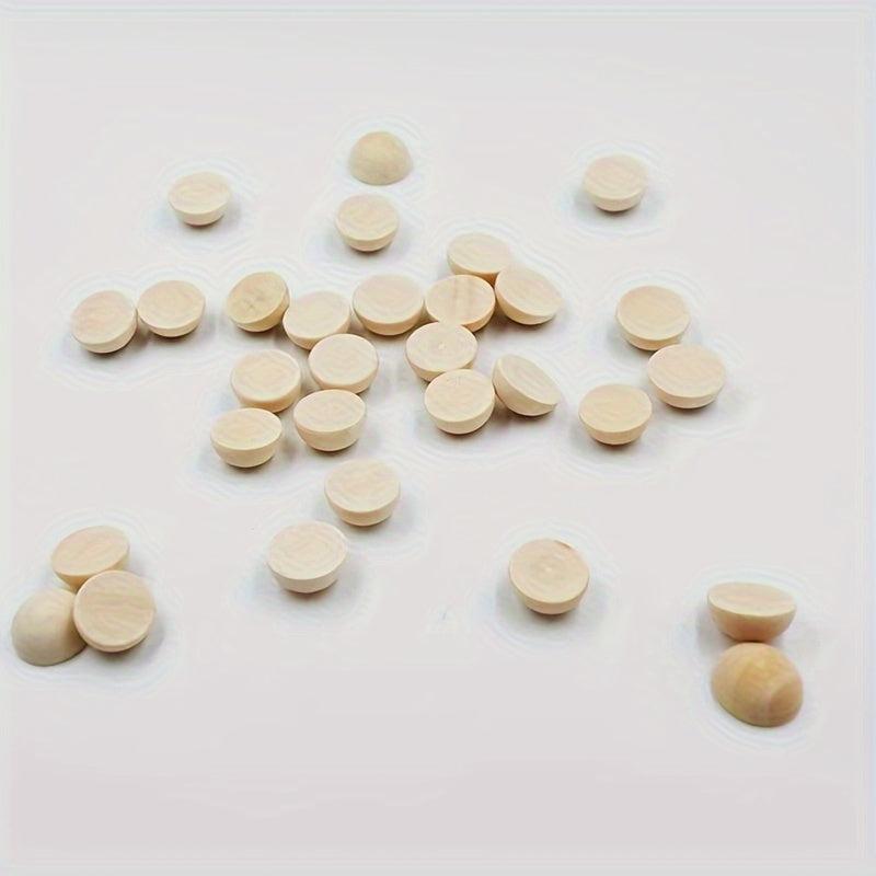 100 Pack 12mm Wooden Beads for Jewelry Making DIY Unfinished Spacer Beads