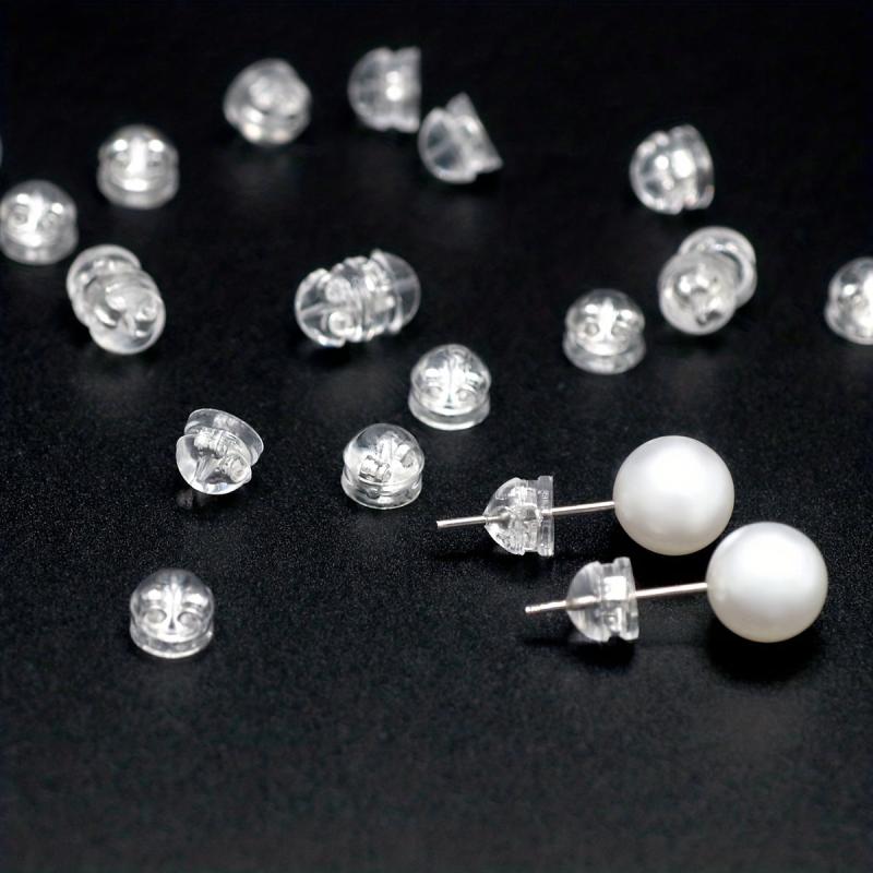 30pcs Translucent Ear Stud Plugs Earrings Charms Accessories 3 Colors