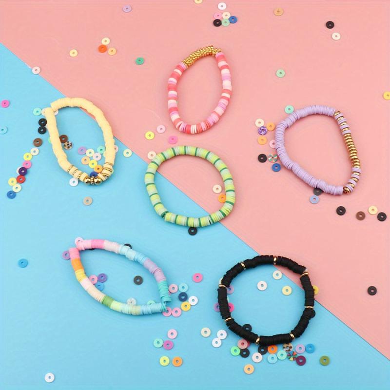 Polymer Clay Beads Bracelet Making Set - Heishi Beads Set for Jewelry Making
