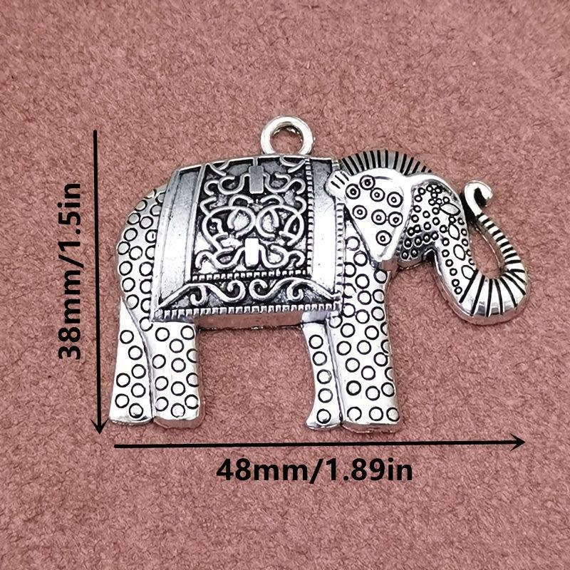 5pcs Elephant Charm Pendant Bohemian Style Jewelry DIY Necklace Earr