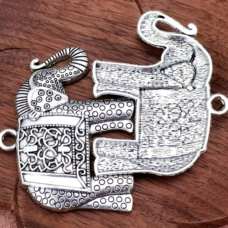 5pcs Elephant Charm Pendant Bohemian Style Jewelry DIY Necklace Earr