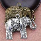 5pcs Elephant Charm Pendant Bohemian Style Jewelry DIY Necklace Earr