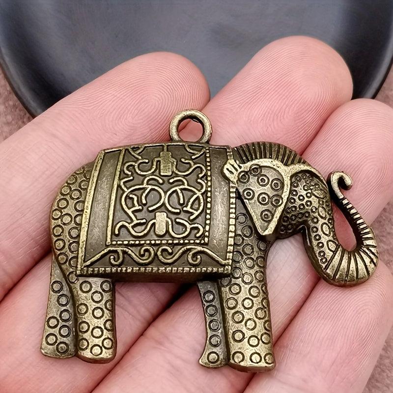 5pcs Elephant Charm Pendant Bohemian Style Jewelry DIY Necklace Earr
