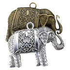 5pcs Elephant Charm Pendant Bohemian Style Jewelry DIY Necklace Earr