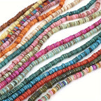 190pcs 6mm Freshwater Shell Medium Hole Spacer DIY Necklace