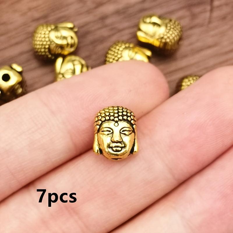 7pcs Character Statue Head Charm Small Hole Beads Pendant