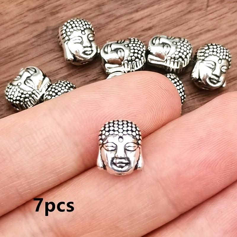 7pcs Character Statue Head Charm Small Hole Beads Pendant
