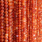 Natural Carnelian Beads 4-10mm Red Stone DIY Jewelry