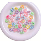 10pcs Hand Painted Large Flower Acrylic Beads DIY Jewelry Making Kit