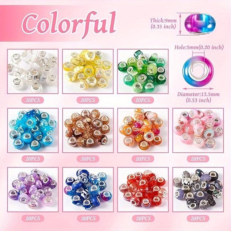 European Large Hole Bead Bracelet DIY Craft Beads