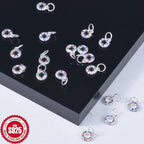 S925 Sterling Silver Rainbow Charm for DIY Jewelry Making Kit