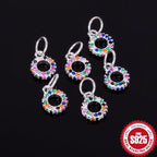 S925 Sterling Silver Rainbow Charm for DIY Jewelry Making Kit