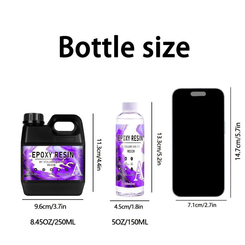 Clear Epoxy Resin Kit Anti Yellowing Easy Mix Coating 1 1