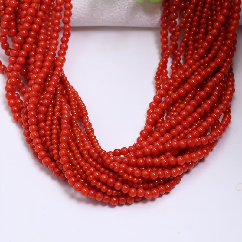 2mm & 3mm Red Coral Beads for DIY Jewelry Making