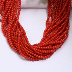 2mm & 3mm Red Coral Beads for DIY Jewelry Making
