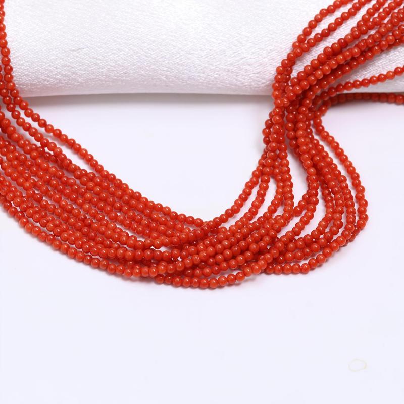 2mm & 3mm Red Coral Beads for DIY Jewelry Making