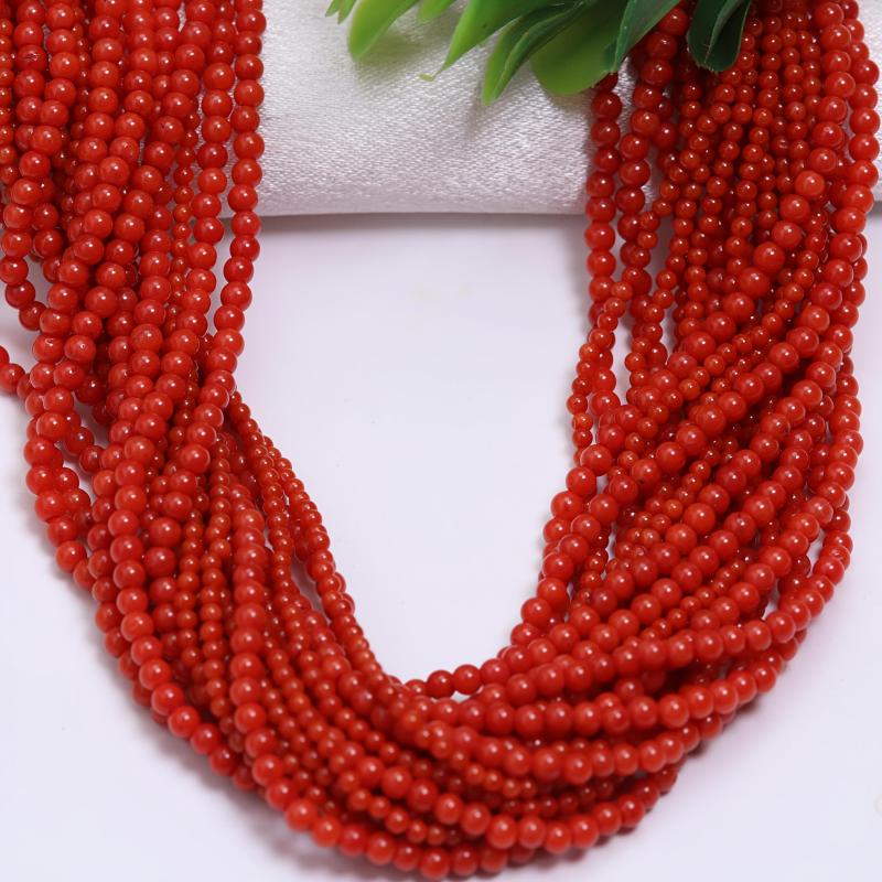 2mm & 3mm Red Coral Beads for DIY Jewelry Making