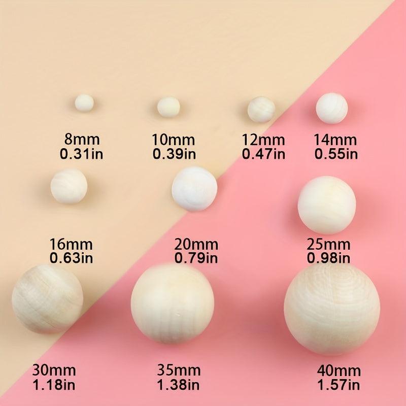 Boho Style 40mm Wooden Craft Beads for Jewelry Making