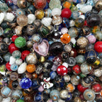 100g Mixed Lampwork Beads for Bracelets and Necklaces