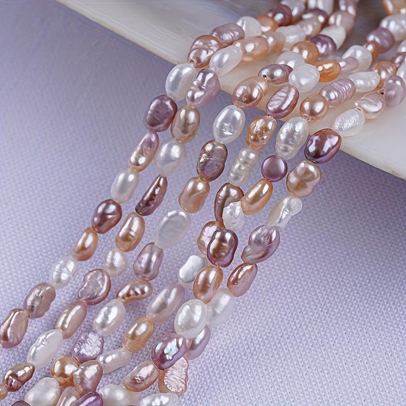 Natural Freshwater Pearls 3-4mm Pink Purple Creamy Pastel DIY Jewelry Making