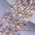 Natural Freshwater Pearls 3-4mm Pink Purple Creamy Pastel DIY Jewelry Making
