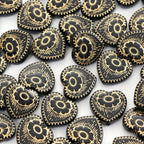 Baroque Heart Flower Acrylic Beads 18mm Hole for Jewelry Making