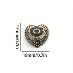 Baroque Heart Flower Acrylic Beads 18mm Hole for Jewelry Making