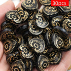 Baroque Heart Flower Acrylic Beads 18mm Hole for Jewelry Making