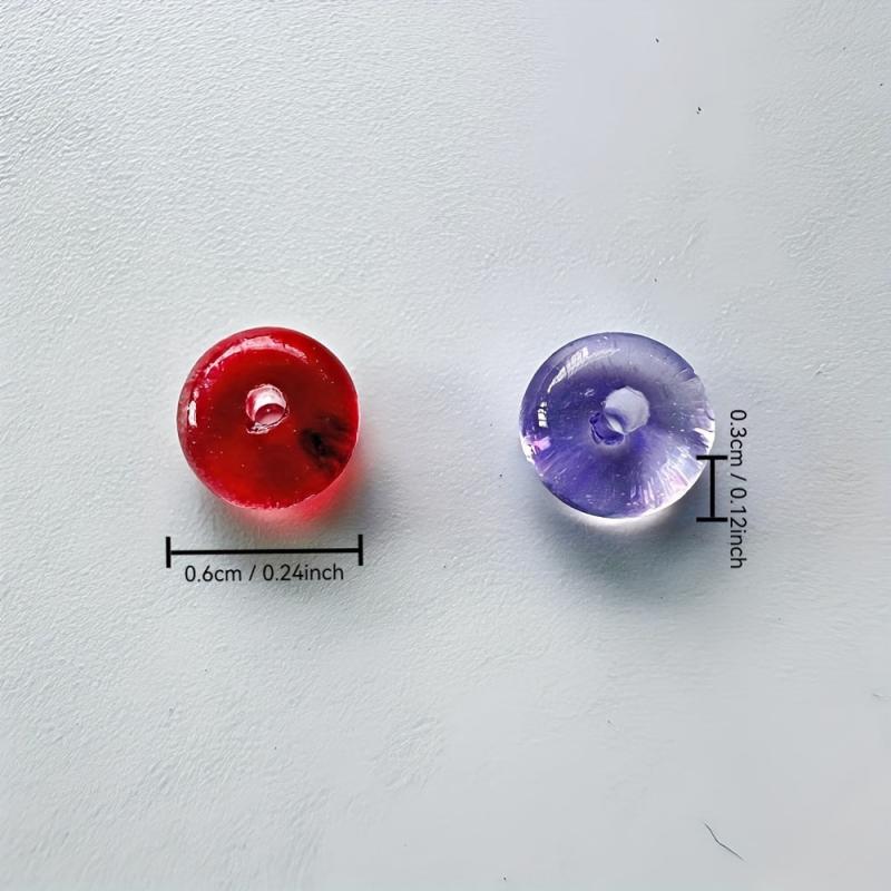 Mixed Round Glass Bead Charms for Jewelry Making & Crafts