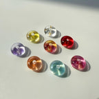 Mixed Round Glass Bead Charms for Jewelry Making & Crafts