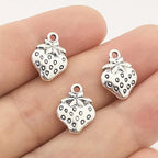 10pcs Strawberry Charms Pendant Jewelry Findings