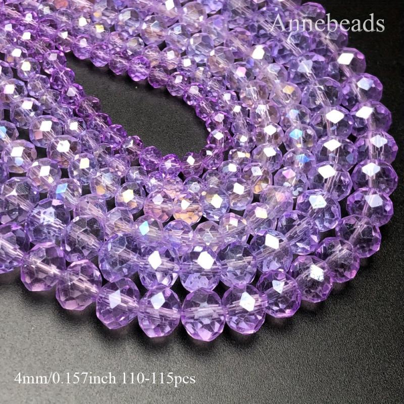 Purple Austrian Crystal Beads for Jewelry Making DIY Bracelet 1200 900 680pcs
