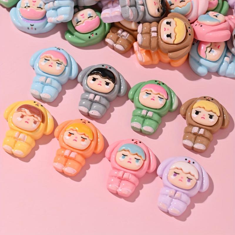 Mixed Pack Resin Flat Back Decorative Charms Stickers for Hair Accessories