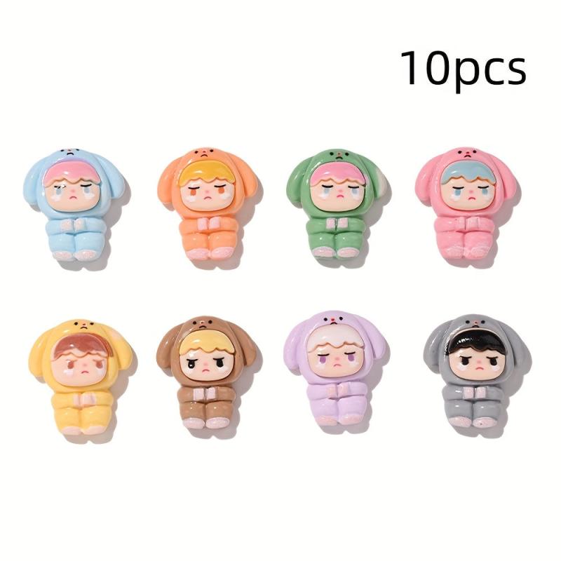 Mixed Pack Resin Flat Back Decorative Charms Stickers for Hair Accessories