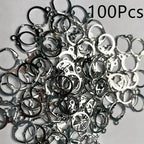 100 Small Ear Hooks for DIY Jewelry Making