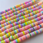 370 Colorful Clay Slices 6mm DIY Bead Bracelets Necklaces