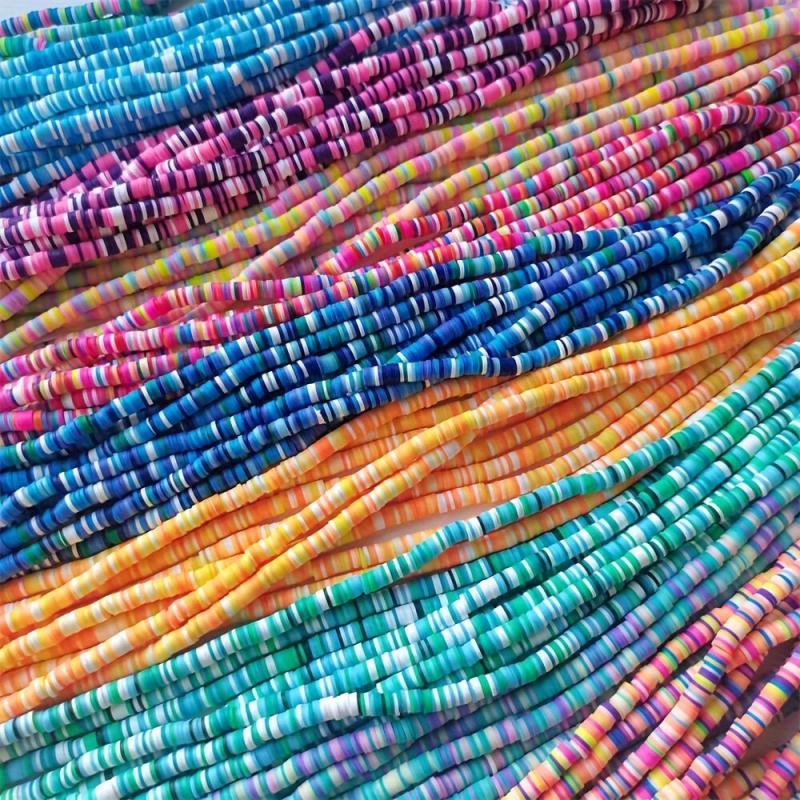 370 Colorful Clay Slices 6mm DIY Bead Bracelets Necklaces